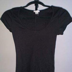 Tilly’s Detailed Neck Tee Shirt